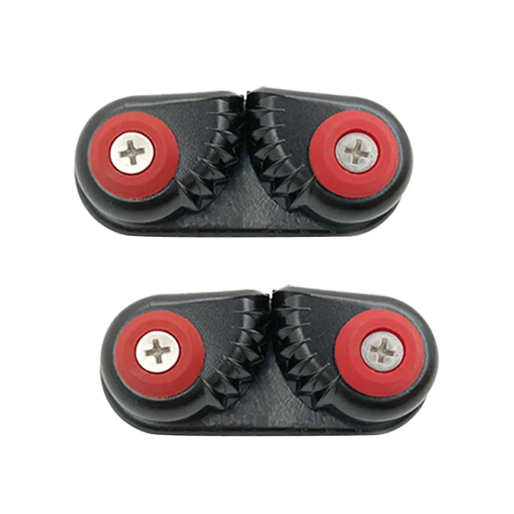 Черный алюминиевый лодке веревки моллюск зажим Heavy Duty с ведущий кольцо