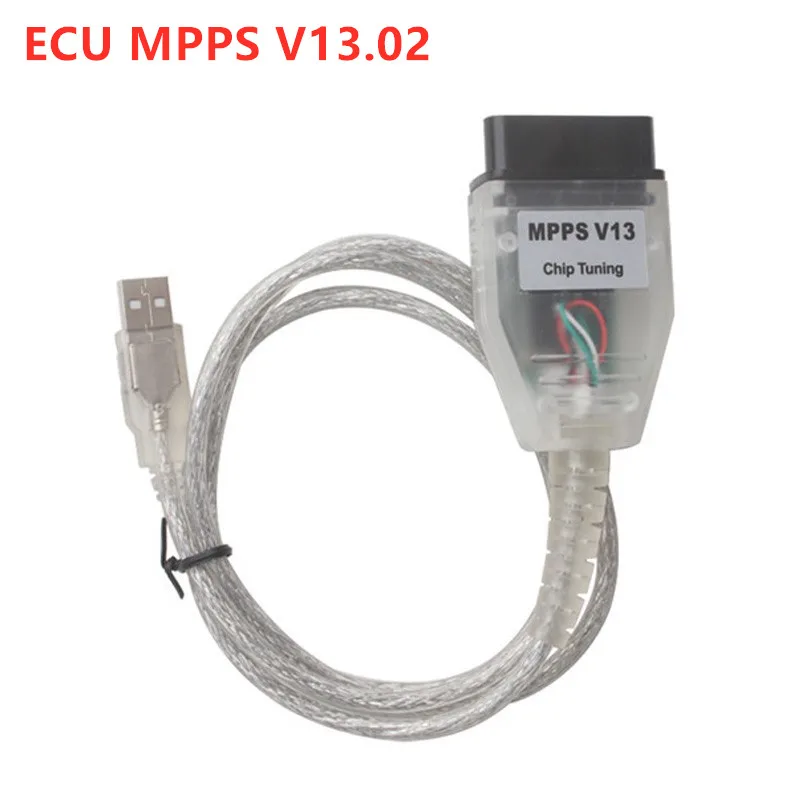 Новая версия ECU MPPS V13.02 V13 K CAN мигающий указатель чип Тюнинг программатор системного блока управления Remap OBD2 MPPS V13.02 Профессиональный диагностический кабель