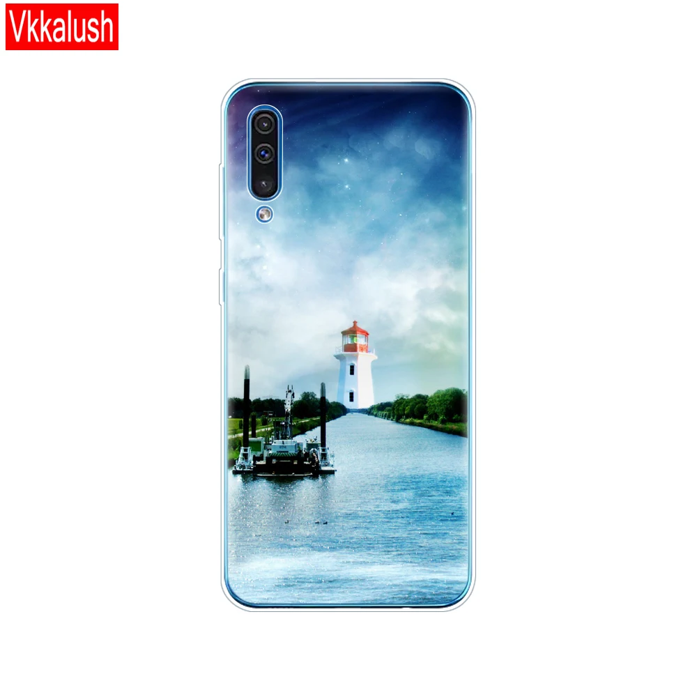80030 Для samsung Galaxy A30S силиконовый прозрачный Футляр задняя крышка чехол для телефона samsung A30 A307 A307F SM-A307F мягкий чехол 6,4 роскошный - Цвет: 80030