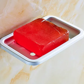 

Avoid Punch Soap Box Toilet Space Aluminum Soap Box Restroom Hanging Waterlogging Caused By Excessive Rainfall Soap Dish The