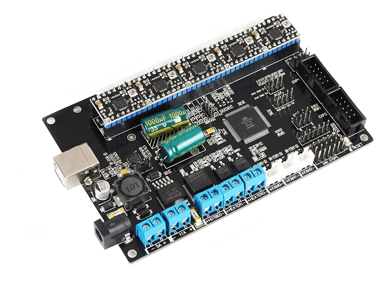 1pc TriGorilla Motherboard+ 5pcs A4988 Driver Compatible With Mega2560& RAMPS1.4 3D Printer Parts Controller Board for RepRap