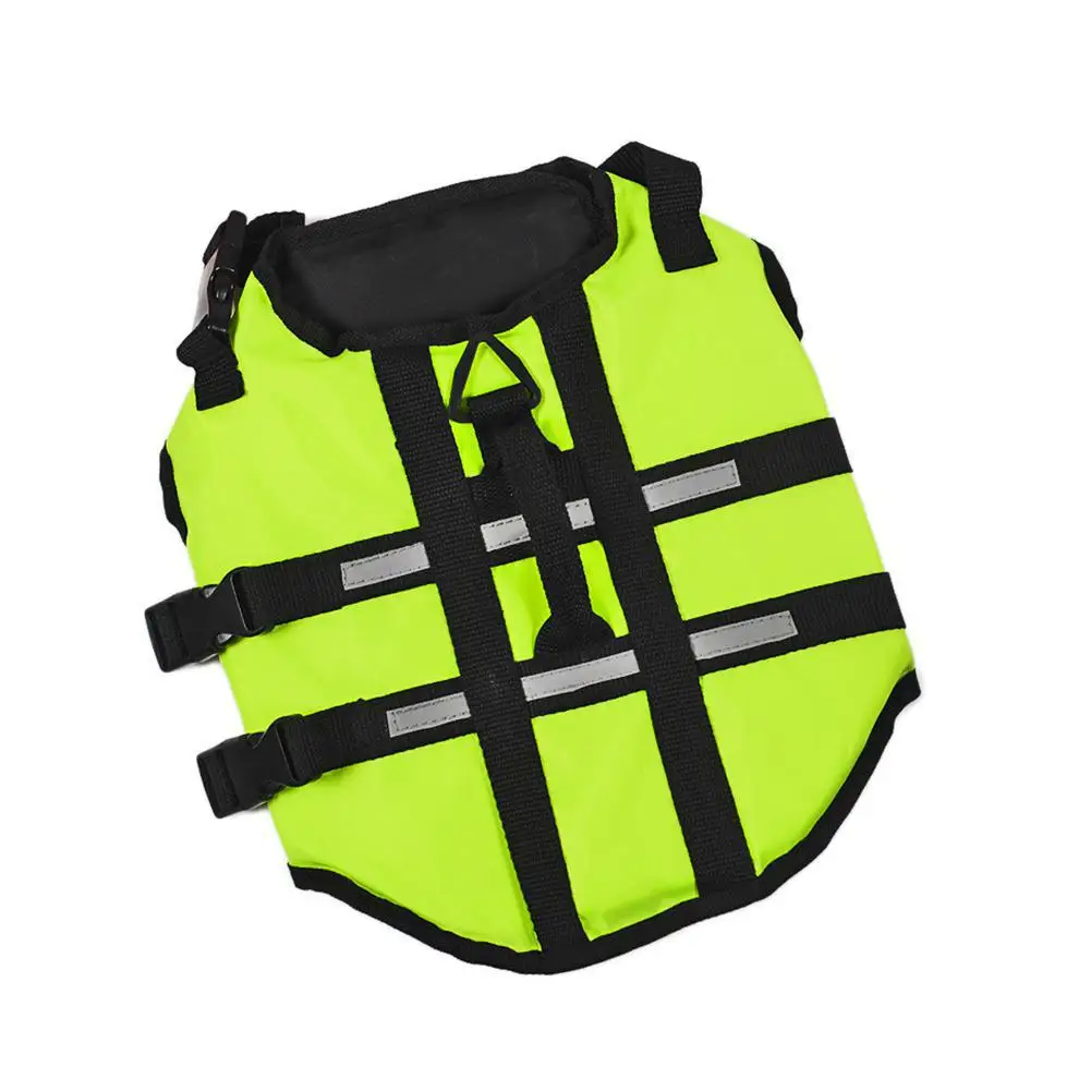 Открытый водный спорт Pet спасательный жилет для собаки жилет безопасности серфинг одежда для плавания летний отдых Оксфорд дышащий Французский бульдог - Цвет: green