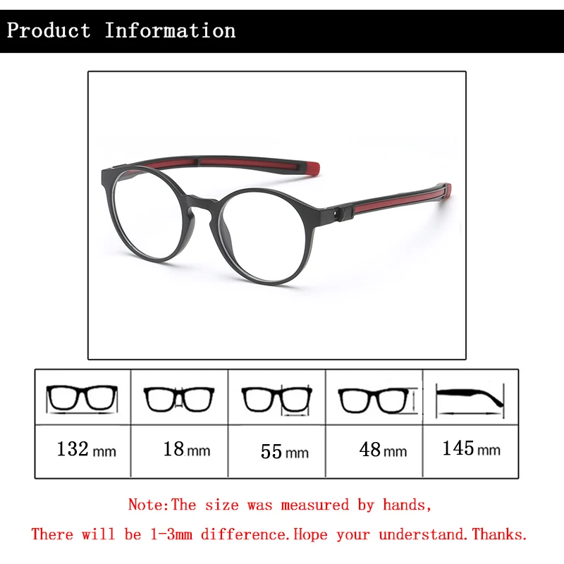 Женские и мужские магнитные подвесные очки для близорукости TR90, студенческие спортивные противоскользящие очки-1,0~-6,0, можно корректирующие солнцезащитные очки на заказ N5