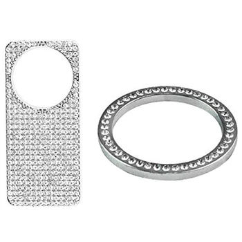 

Copilot Storage Box Switch Handle Rhinestones Sticker for Benz E Class W213 E200L & Center Console Clock Frame Cover
