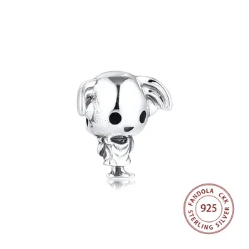 

100% 925 Sterling Silver Dobby the House Elf Charms Beads Fits Original Bracelet Charm Silver 925 Jewelry berloques kralen