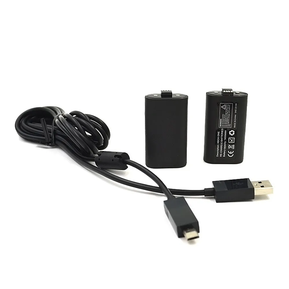 Перезаряжаемый аккумулятор и зарядный кабель Набор для игры и зарядки для xbox ONE ручка геймпад беспроводной контроллер аксессуары