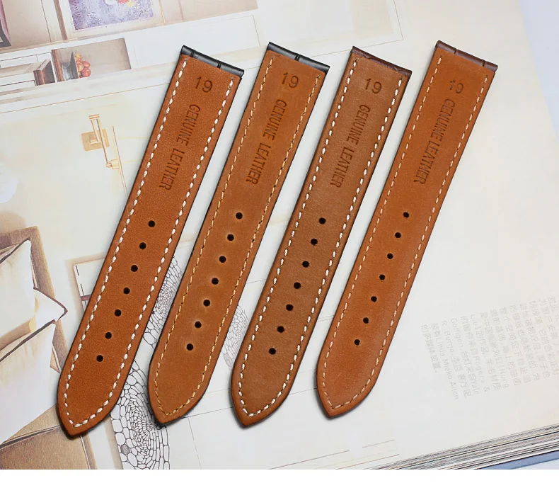Hight quality Soft Calf Genuine Leather Watch Strap 18mm 20mm 22mm Watch Band for momen and men Accessories Wristband