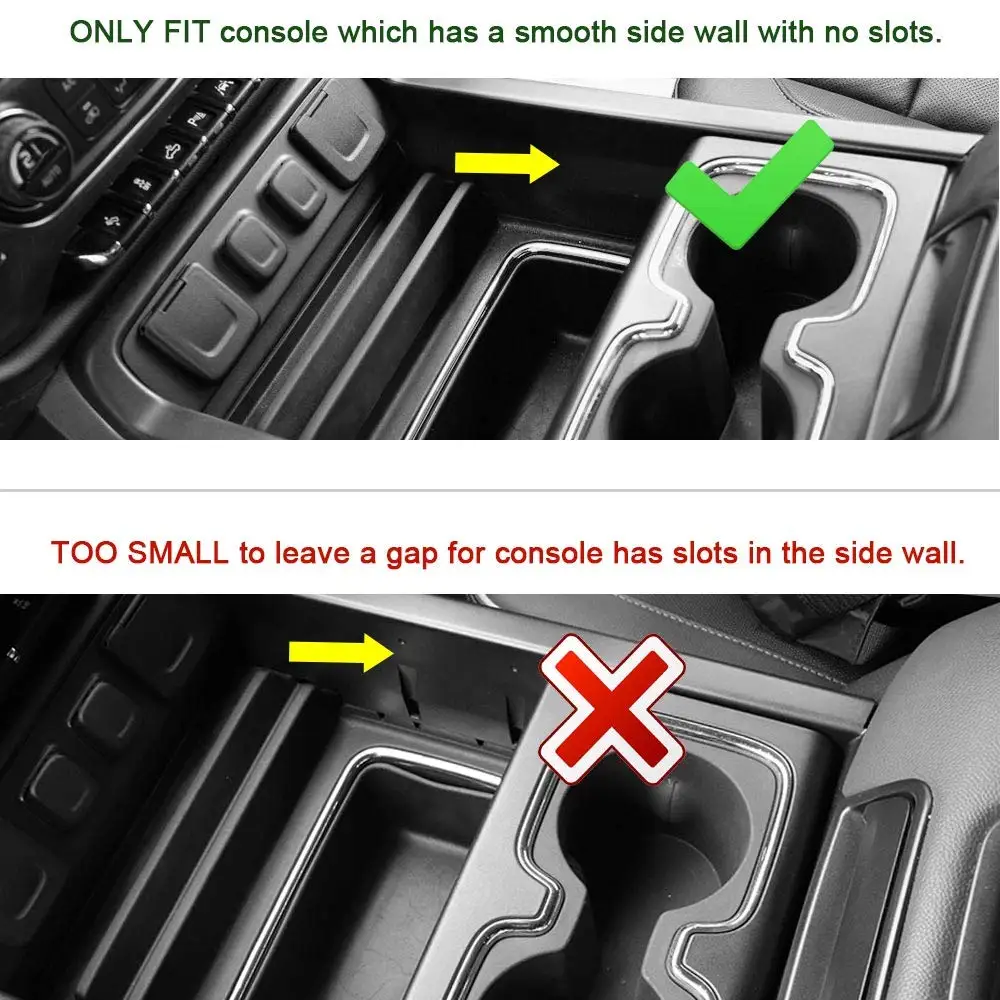 Armrest Secondary Glove Box For- GMC Sierra 1500 2500HD 3500HD Denali Chevy Silverado Center Console Organizer Tray