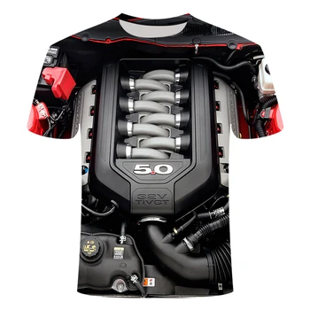

2020 Summer men's t-shirt Motorcycle T-shirt Punk Clothing Retro Clothes Mechanical Tshirt Tops Tees Men Funny 3d t-shirt