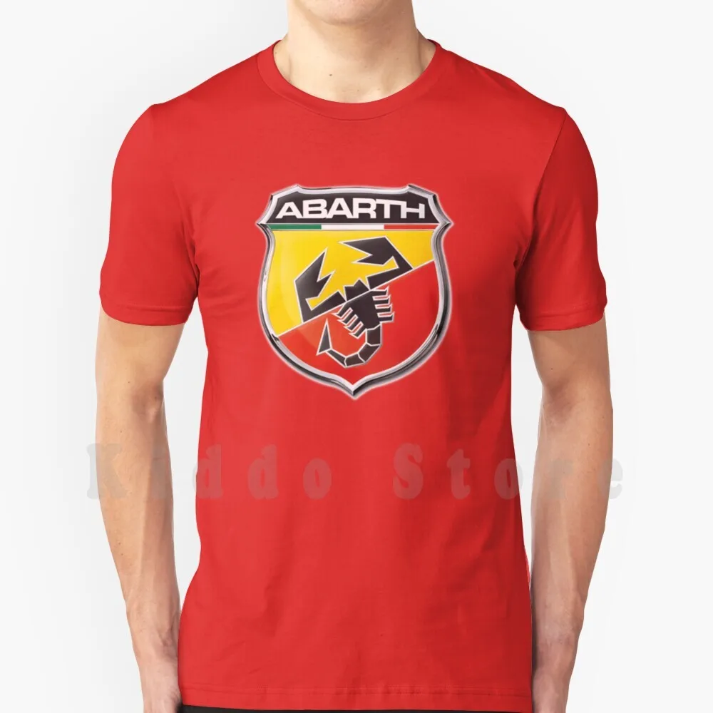 T-Shirt Abarth Fai Da Te Big Size 100% Cotone Abarth Abarth Car Scorpion Sports Car