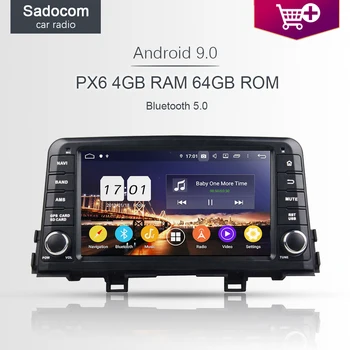 

720P PX6 DSP Android 10.0 8Core 64G 4GB RAM BT 5.0 hand-free car radio Car DVD Player RDS autoradio For kia Morning Picanto 2017