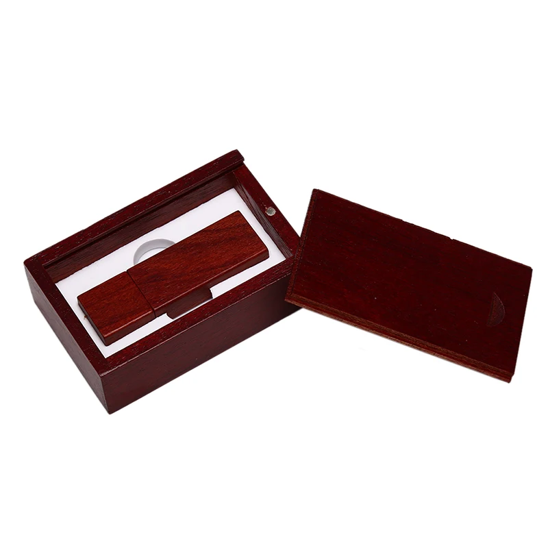 Rosewood usb box Высокоскоростной USB 3,0 деревянный Usb+ Подарочная коробка Usb флэш-накопитель Флешка 8 Гб U диск карта памяти - Цвет: Rosewood usb box