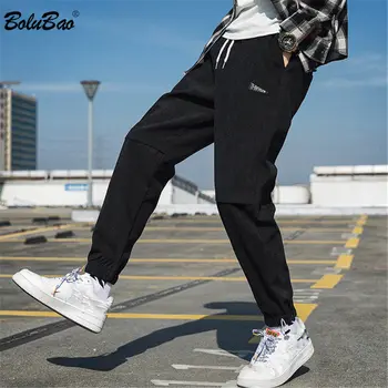 

BOLUBAO Fashion Men's Pants Brand Men Trousers Hip Hop Pencil Pants Multi-Pocket Casual High Street Male Little Feet Pants