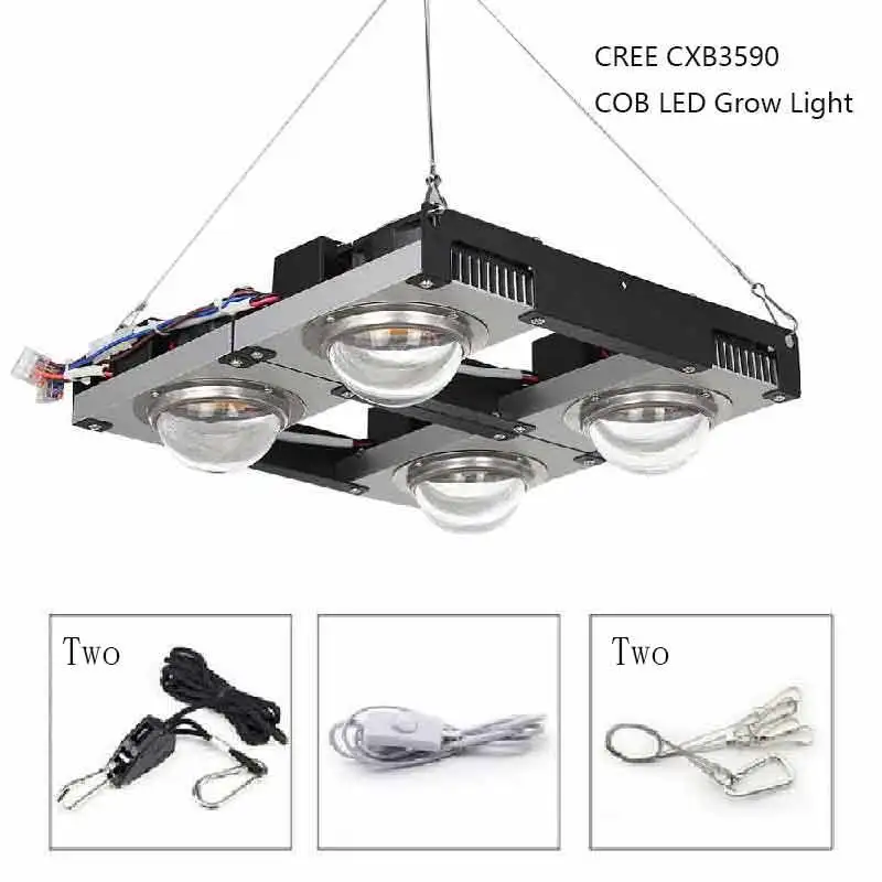 CREE CXB3590 400W CREE CXB3590 COB светодиодный светильник для выращивания, полный спектр, 400 Вт, светодиодный светильник для выращивания растений, для комнатной палатки, теплицы, гидропоники - Испускаемый цвет: CREE CXB3590 400W
