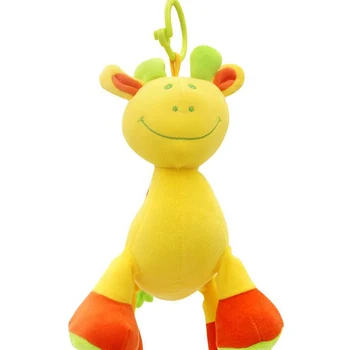 

New Style Music Animal Plush Toy Infant Rattles Plush Animal Toy Baby Stroller Velvet Hanging Bell Toy Doll Soft Rammelaar