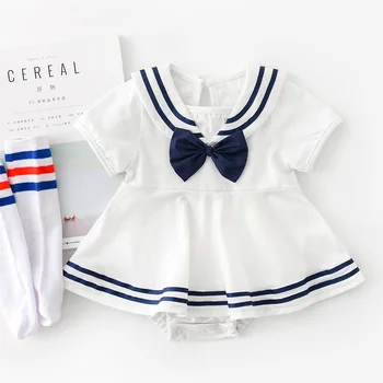 

2020 New Summer Style Baby Clothing Set Newborn Sailer Stylish Outfit Baby Casual Girl Cute Clothes Toddler Children Suits