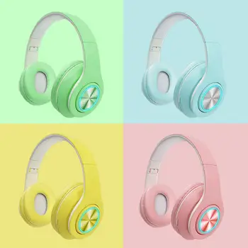 

HIFI Stereo Earphones Bluetooth Headphone Music Headset Support TF Card With RGB Light For Mobile Xiaomi iPhone Sumsamg Tablet