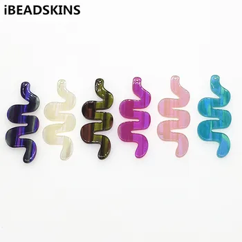 

New arrival! 52x20mm 100pcs Acrylic snake Shape charm for Jewelry Findings/Earrings DIY parts,Jewelry Findings & Components