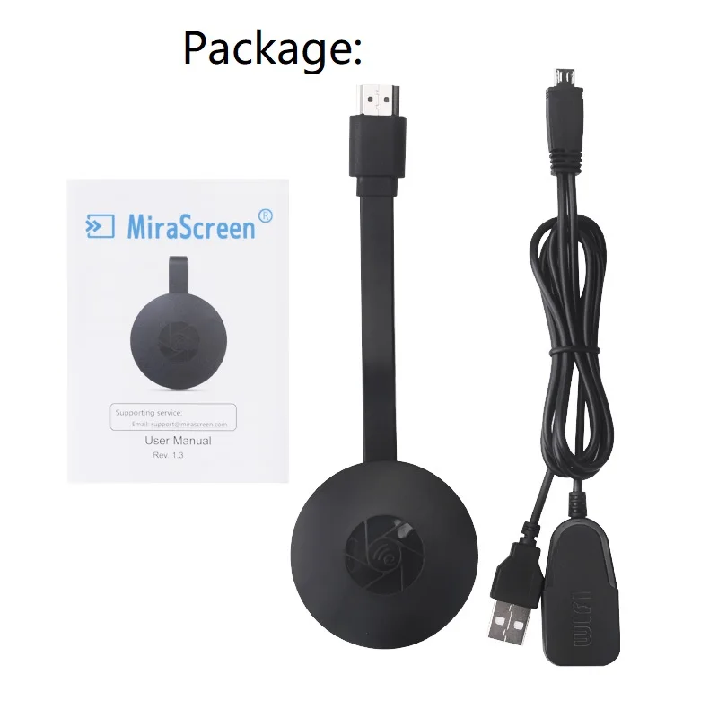 HDMI sans Fil Miracast Dongle 4K, d'affichage HDMI HDR WiFi