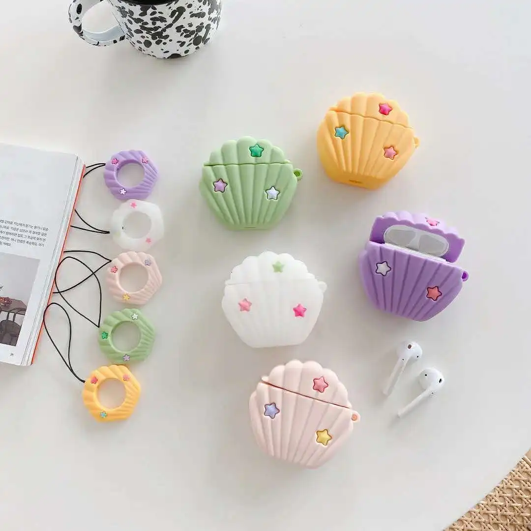 

Cute Flower Soft Silicone Sleeve for Airpods 1/2, A Protective Bluetooth Wireless Earphone Sleeve for Air Pods Charging Case Bag