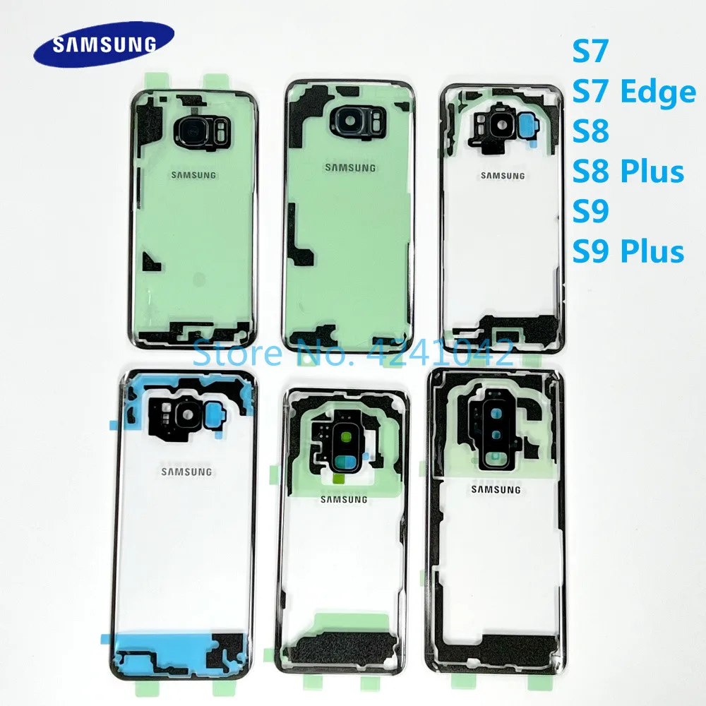 SAMSUNG Galaxy S7 Edge S8 Plus S9 S8+ S9+ Rear Battery Cover Door Shell Transparent Plexiglass Panel | Мобильные телефоны и