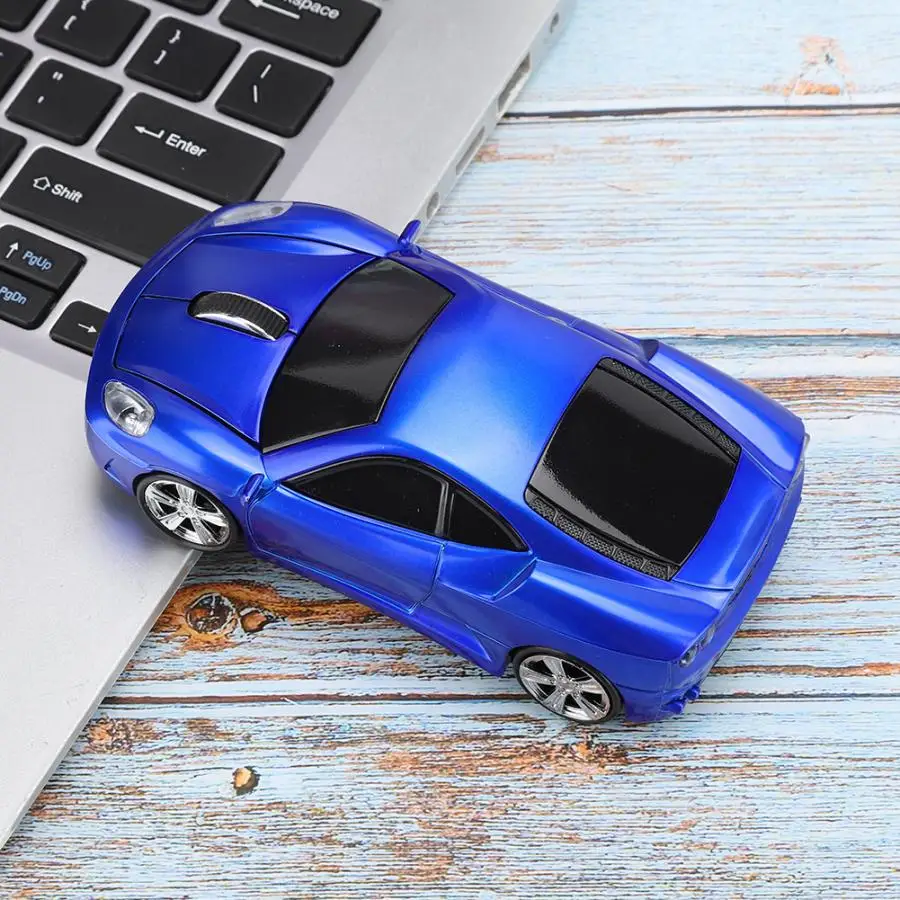 Модель автомобиля креативная компьютерная мышь 2,4G 1200 dpi беспроводная мышь Мыши для ноутбука компьютера - Цвет: Синий