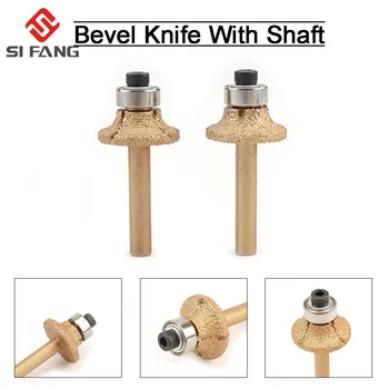 

Diamond Router Bits 55mm for glass metal Bullnose Stone Granite Marble Slab Edge Profile Router Cutter With 6mm Round Shank