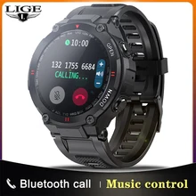 LIGE 2021 nowy inteligentny zegarek mężczyźni Sport Fitness połączenie Bluetooth wielofunkcyjne sterowanie muzyką budzik przypomnienie Smartwatch na telefon tanie i dobre opinie CN (pochodzenie) Android Na nadgarstek Zgodna ze wszystkimi 128 MB Krokomierz Rejestrator aktywności fizycznej Rejestrator snu