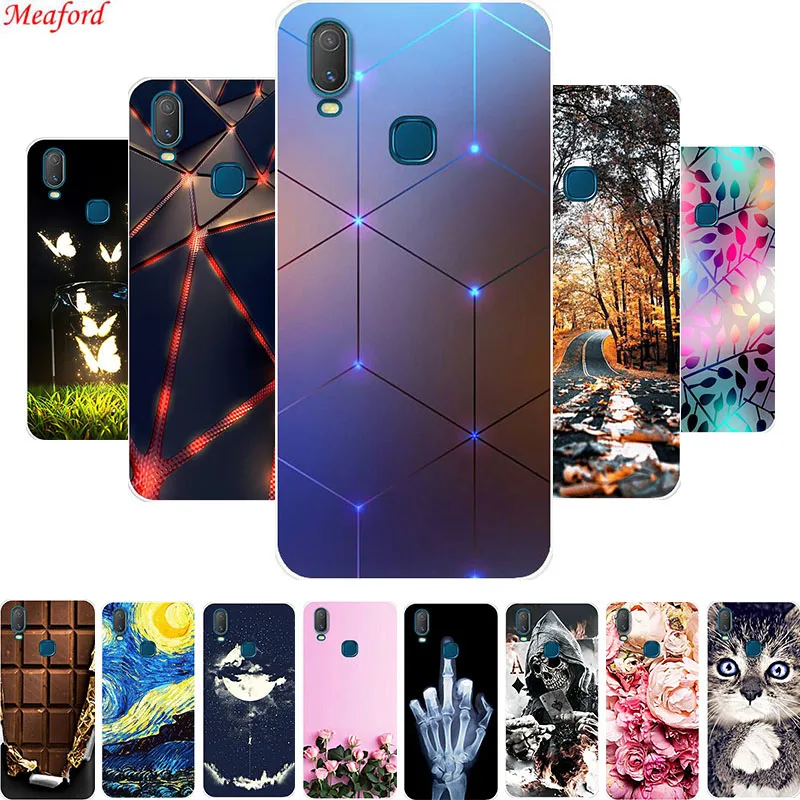 Чехол 6 35 дюйма для Vivo Y11 2019 популярный мягкий чехол с рисунком телефона Y17 Y15 Y12 Y 17