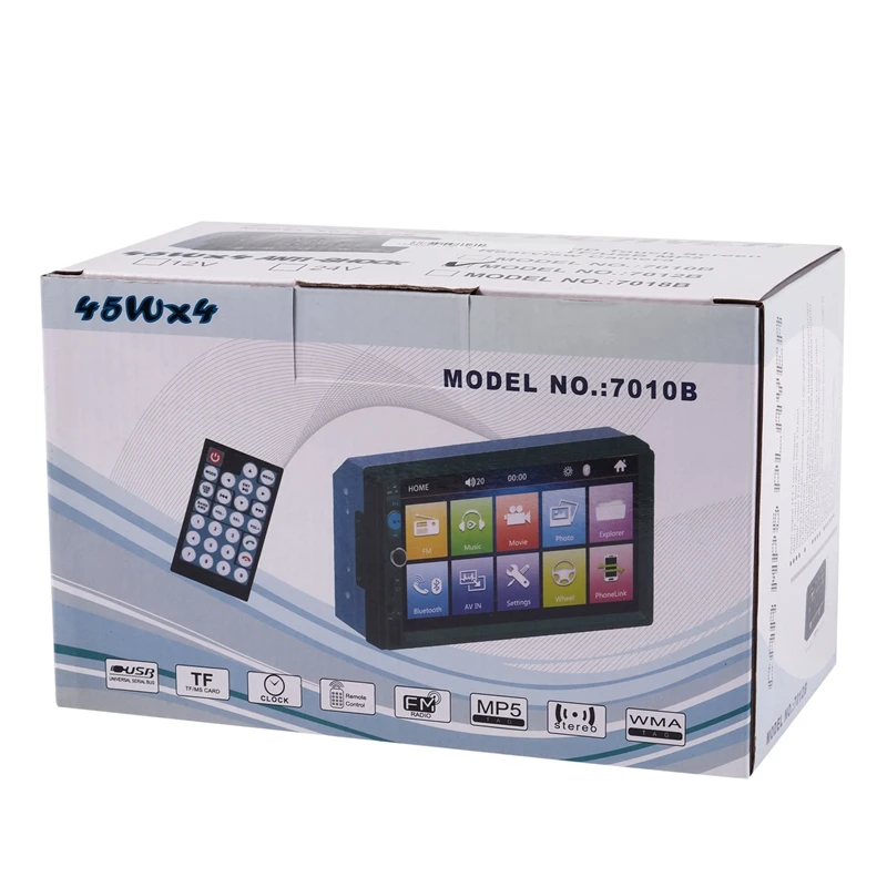 7012B 7 дюймов Bluetooth V2.0 аудио стерео сенсорный экран MP5 плеер Поддержка MMC