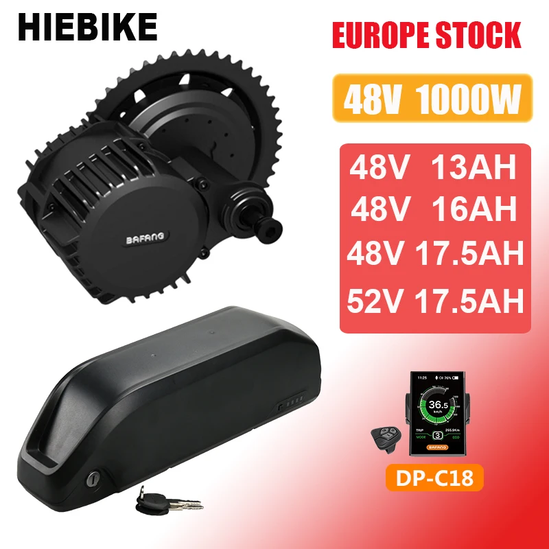 350W Kit de Conversion de v/élo /électrique BBS02B 36V 500W avec Batterie et Chargeur de v/élo /électrique Bafang Kit de Conversion de v/élo /électrique BBS01B 36V 250W