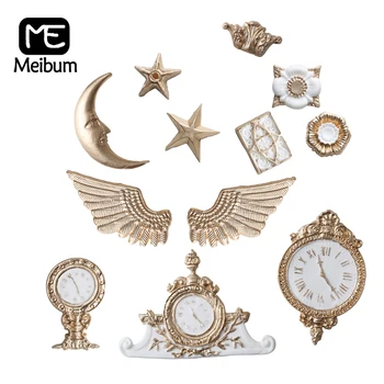 

Meibum Clocks Emboss Retro Relief Silicone Fondant Cake Mold Pastry Dessert Fimo Decorating Form Sugarcraft Paste Baking Mould
