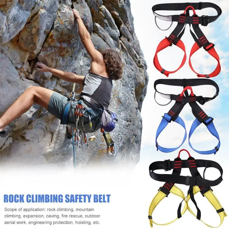 Details about  / Rock Climbing Safety Harness Outdoor Sports Half Body Waist Support Seat Belt