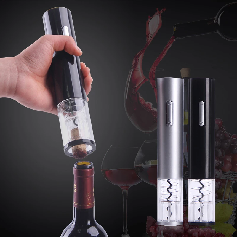 Skup Elektryczny otwieracz do butelek z tworzywa sztucznego nóż do folii kuchnia automatyczne elektryczny otwieracz do wina wygodne pomarańczowy whisky Bar