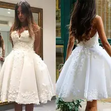 Шикарные платья для выпускного вечера с аппликацией милое выпускное платье сексуальное платье трапециевидной формы с открытой спиной Короткое платье для выпускного вечера