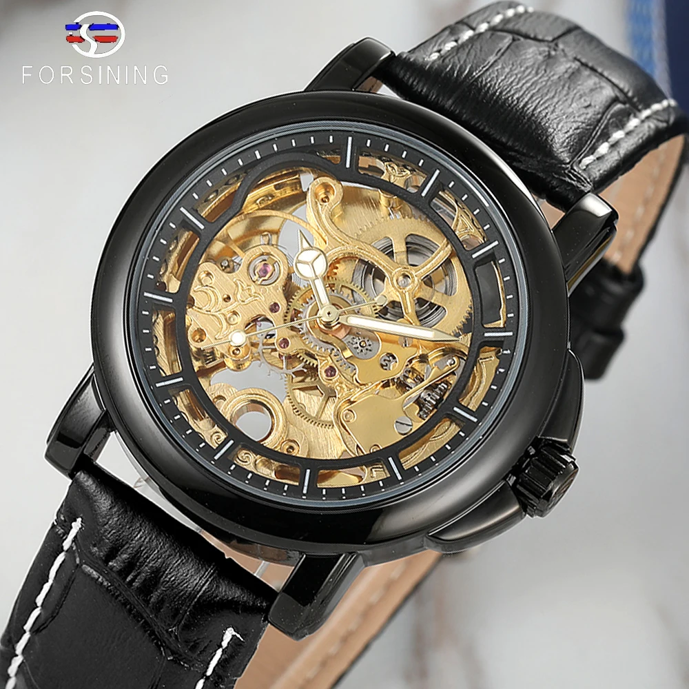 

FORSINING Automatic Mechanical Watch Men Wristwatch Military Army Sport Male Clock Brand Luxury Skeleton Waterproof Man Watch