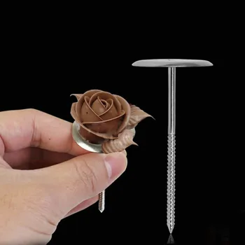 

1pcs Baking Piping Stands Tools DIY Needle Stick Ice Cream Cake Decorating Tools Cake Flower Nails Stainless Steel Piping Nail