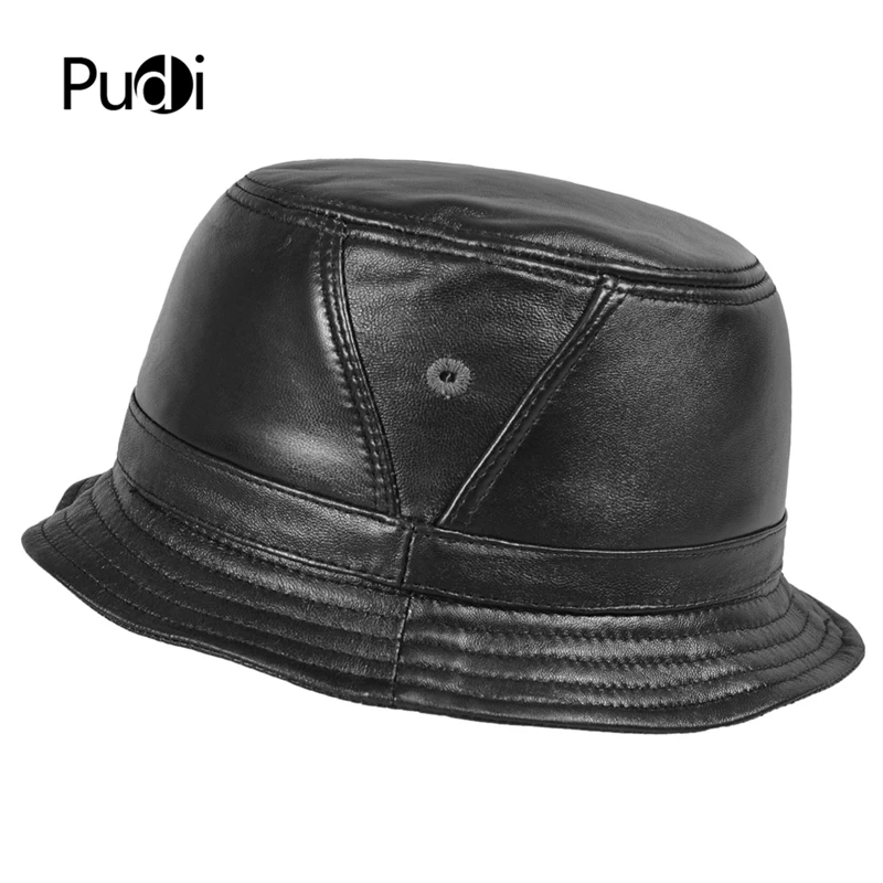Pudi HL195 мужские шапки из натуральной овечьей кожи, женские шапки для рыбалки, шапочки, охотничьи шапочки
