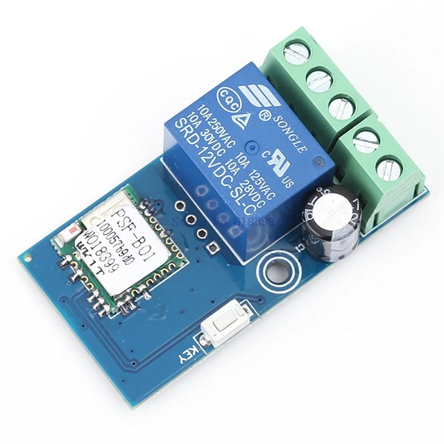 

A7-- DC 12V Wireless Wifi Relay Switch Module Mobile Phone Remote Control Timer Self-Lock Low Power Android IOS Smart Home