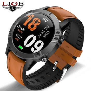 

LIGE Full Touch Screen Men Smart Watch Fitness Tracker waterproof Sport Women Smart Whatch Men For Android IOS Reloj Inteligente