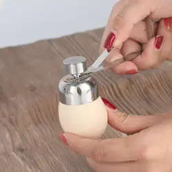 Новый резак для удаления верхушки яйца металлические ножницы для открывания яиц нож для ракушек из нержавеющей стали вареное, сырое яйцо