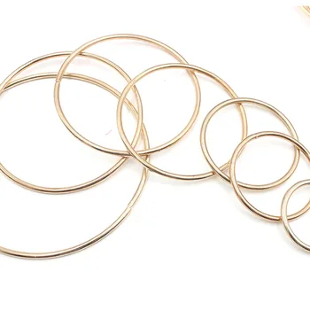 

10PCS Gold Dreams Catcher Metal Rings Macrame Crafts Hoop Leather Projects DIY