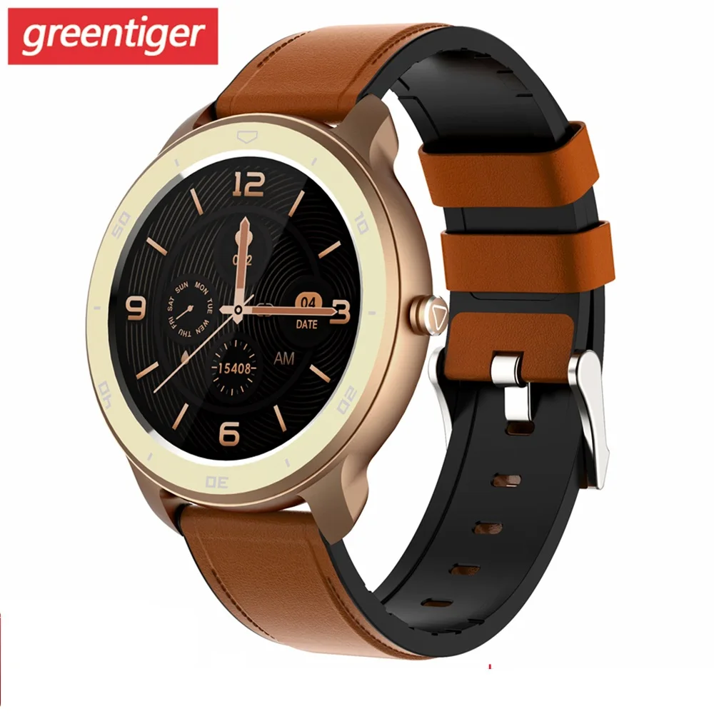 Greentiger RC02 Смарт часы для мужчин монитор сердечного ритма кровяного давления IP68