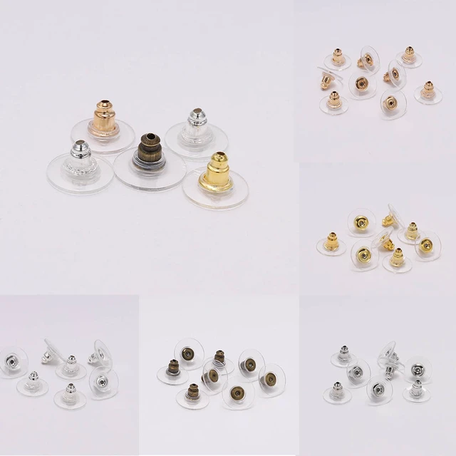 Wholesale Clear Plastic Ear Hooks Back Post Nuts Rubber Earring Backs  Stoppers Fashion Jewelry Earring Stud DIY Accessorie Tool - AliExpress