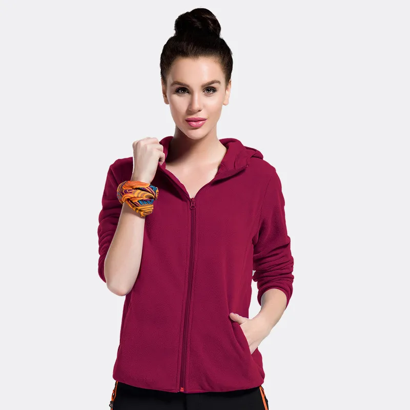 price reduction  2019 New Women Winter Fleece Jackets Fashion Windproof Hoodies Ladies Long Sleeve Warm Jackets Coat