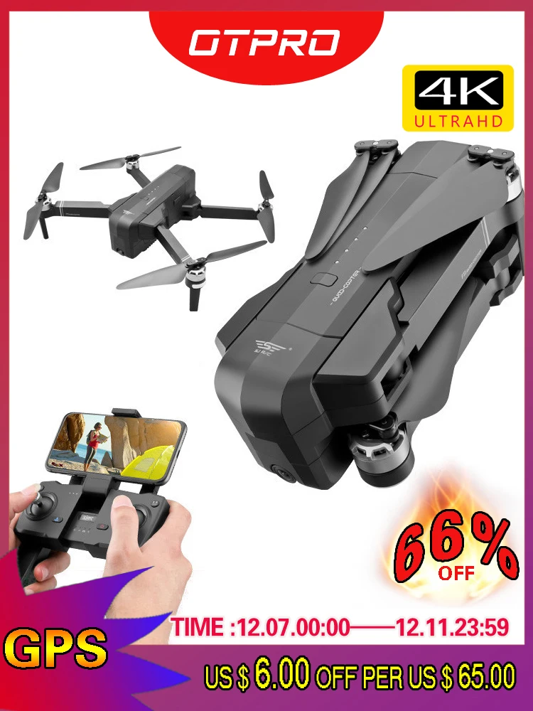 Мини Дрон OTPRO Wi Fi FPV с камерой 4K 1080P|Радиоуправляемые вертолеты| |