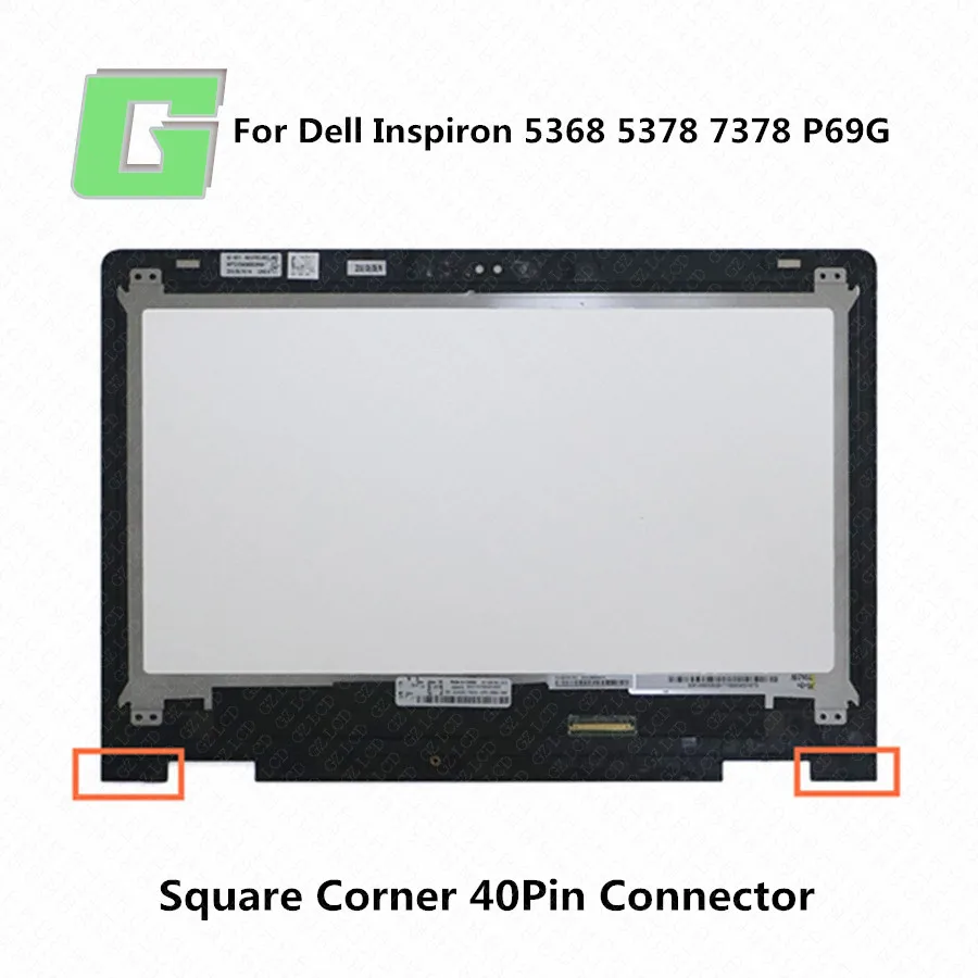 ЖК дисплей Dell Inspiron 13 5000 5368 5378 5379 P69G FHD панель сенсорное стекло дигитайзер экран в