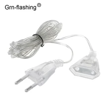 3M ЕС и США Мощность Удлинительный кабель для подключения к сети для гирлянды светодиодные светильник Рождественский светильник Праздничная Фея светильник s гирлянды на открытом воздухе украшения дома