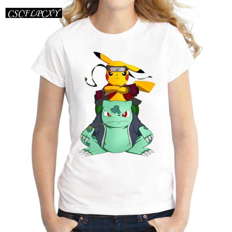 Go женская футболка «Пикачу» Go Pika Rangers Pikato с принтом новинка футболка с коротким рукавом Повседневная футболка