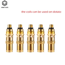 50 шт./лот, комплект Ohmaio Pod Vape, сменные катушки, 0,3 хлопок, Ом, керамическая головка для Ohm aio/dotmod aio pod, испаритель